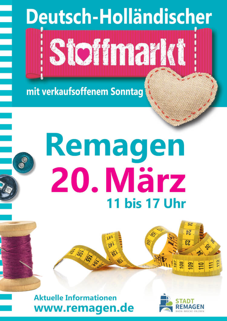 Deutsch-Holländischer Stoffmarkt in Remagen